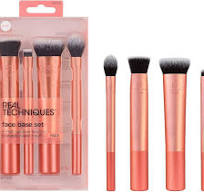 Real Techniques Kit di pennelli per trucco con base per il viso, per  correttore, fondotinta e contorno, funziona con prodotti liquidi, graffette  per ...
