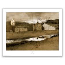 17 x 23 ¼ | trim (paper) size: Print Of Last Light By Andrew Wyeth Wyeth Print Gallery Wyeth Print Gallery