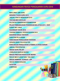 Sumber pendidikan > bahan guru > divider buku fail rekod persediaan mengajar 2018. Kandungan Fail Rph 2018