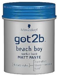 Die verwendung der haarpaste sorgt für ein klassisch, mattes ergebnis! Schwarzkopf Got2b Beach Boy Past Modellierende Haarpaste Fur Manner Mit Matt Effekt Mittlerer Halt Makeup Lu