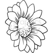 Minimalist drawing art prints line art flowers female art minimalist art art sunflower drawing outline art painting art projects. Black And White Flower Vector Clipart White Sunflowers Clip Art Flower Drawing