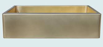 hand made bronze sink with apron &