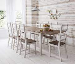 Dining Table And Chairs Dark Pine And White With Extending Table Canterbury Ebay Farmhouse Dining Room Table Dining Table Chairs Kitchen Table Settings