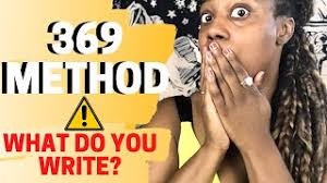 It also allows you to clear your mind of other thoughts and clarify your ambitions. 3 6 9 Manifestation Method How To Manifest Something On Paper Youtube