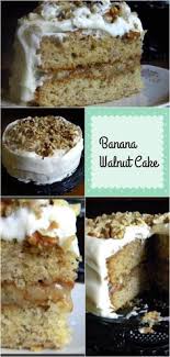 When you take your cake out the oven make sure it has risen nicely and isn't gooey in the inside. 8 Banana Walnut Cake Ideas Banana Walnut Walnut Cake Banana Walnut Cake