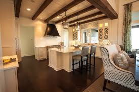 kitchen ceiling beams cottage