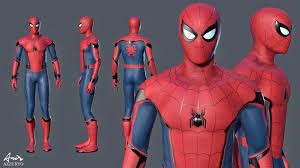 Spider Man Homecoming 3d Model Spiderman Spiderman Homecoming Amazing Spiderman