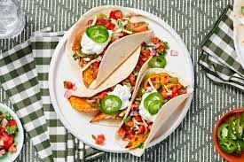 Vegetarian Fajitas With Sweet Potatoes Recipe Hellofresh Recipe Vegetarian Fajitas Potato Recipes Sweet Potato Recipes