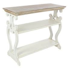 Rectangular Whitewash Console Table Dimensions Overall 38 X 15 X 32 H White Console Table Wooden Console Console Table