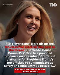 The White House Press Secretary Karoline Leavitt issued a statement over  allegations made in a recent report by journalist Jeffrey Goldberg,  dismissing his claims as misleading and sensationalized. Goldberg's story  raised questions