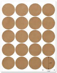 Use your circle templates for drawing. Textured Brown Kraft 2 Inch Diameter Circle Labels With Template And Printing Instructions 5 Sheets 100