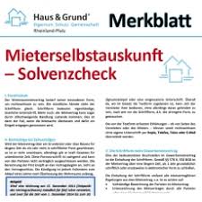 Zu jeder zeit besteht jedoch das recht zur außerordentlichen und besonderen kündigung (zum beispiel: Merkblatt Mieterselbstauskunft Solvenzcheck
