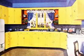 31 retro yellow kitchens from