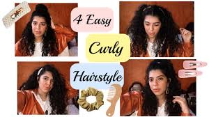 Easy Curly Hairstyles تسريحات سهلة و بسيطة للشعر الكيرلي Youtube