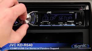 This helps protect the car's cd player and is supposed to be a theft deterrent. Jvc Kd R640 Support And Manuals
