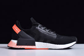 Adidas nmd real boost r1 v2 fx4149 black yellow red for men. 2020 Adidas Nmd R1 V2 Boost Black Orange White Fw6412 For Sale