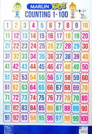 Free printable count to 100 worksheet chart. Marlin Kids Chart Counting 1 To 100 Chart0007