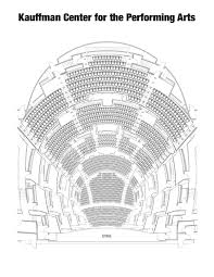 kauffman center for the performing arts seating chart by