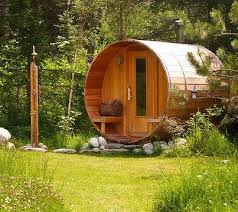 A Wood Fired Sauna House Fasssauna Sauna Ideen Aussensauna