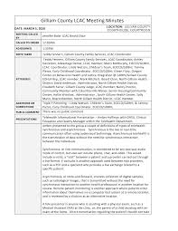 Gilliam County LCAC Meeting Minutes