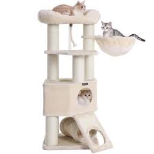 Feandrea products are created to make life easier for your furry pals, please share. Feandrea Cat Tree Large Cat Tower With Fluffy Plush Perch Cat Condo With Basket Lounger And Cuddle Cave Extra Thick Posts Com Cat Tower Cat Condo Large Cats