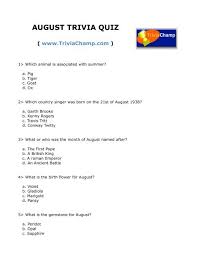 No matter how simple the math problem is, just seeing numbers and equations could send many people running for the hills. August Trivia Quiz Trivia Champ