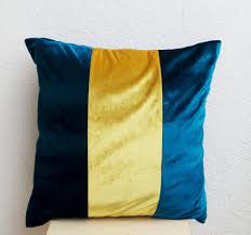 Check spelling or type a new query. Shop For Handmade Royal Blue Velvet Throw Pillow With Color Block Amore Beaute