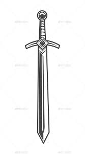 Vintage Knight Sword Concept Sword Tattoo Sword Drawing Knight Sword