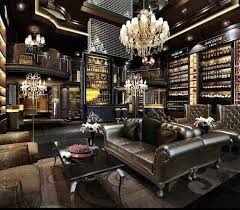 The phrase recreation room takes on a whole new chic meaning in this home: Pin By Lars Richter On Homes Interior Man Cave Home Bar Man Room Cellar Design