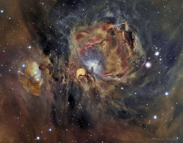 Nebulosa de Orión en oxígeno, hidrógeno y azufre |