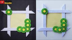 This editor has a large set of beautiful frames and borders that will decorate your use a large set of beautiful photo frames to make your photo in a unique style. Diy Photo Frame Decoration Ideas Ide Kreatif Membuat Bingkai Foto Dari Origami Hiasan Dinding Youtube