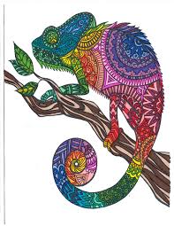 From Free Coloring Page Colored With Sharpie Markers Free Coloring Pages Coloring Pages Animal Pattern