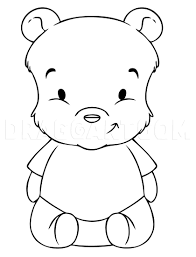 Winnie the pooh drawings baby. How To Draw Baby Pooh Step By Step Drawing Guide By Dawn Dragoart Com