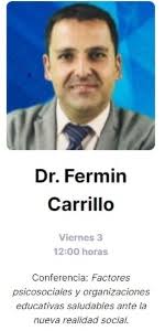 Fermín Carrillo participa en el XLVIII Congreso Nacional de Psicología en  México, para analizar los procesos de estrés durante y en la postpandemia