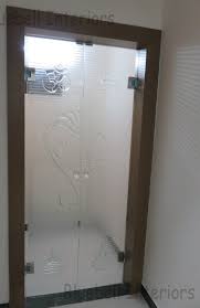 Pooja Room Glass Door Ganesha Ohm Swastik Kalash Design Door Glass Design Room Door Design Pooja Room Door Design