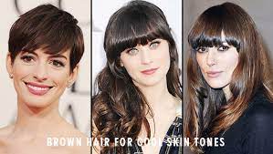 The richness of her mushroom brown hair color is enhanced by the placement of the light cool brown highlights humbly emerging from the roots and flourishing midshaft to ends. Hair Shades To Complement Your Skin Tone Milk Blush