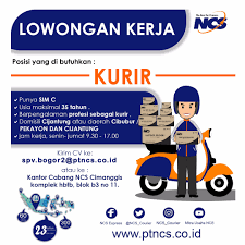 Beberapa syarat yang harus dipenuhi untuk melamar sebagai kurir lazada express adalah kurir sim c di kebumen kab., jawa tengah cari di antara 19.300+ lowongan kerja terbaru pekerjaan penuh waktu, sementara dan paruh waktu langganan informasi lowongan kerja cepat & gratis pemberi kerja. Lowongan Karir Di Pt Ncs Mitra Usaha Ncs