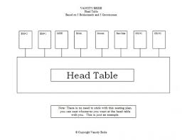 Free Individual Table Seating Charts Seating Chart