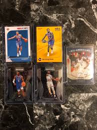 As of february 2021, there are ~200 psa 10 rj barrett nba hoops rookie cards and the card value is ~$55. Lot Of 5 Rj Barrett Rookie Cards Includes 2 2019 20 Nba Hoops Cards In His Knicks Uniform All Cards Are Mint Great Investment Lot Rj Barrett Knicks Ny Knicks