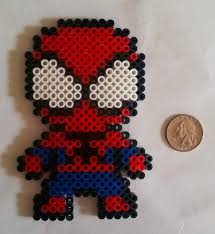 Modele de perle a repasser. Spiderman Perler Bead Easy Perler Bead Patterns Perler Bead Art Diy Perler Beads