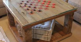 How To Build A Rustic Checkerboard Table Checkerboard Table Game Room Decor Game Room Family