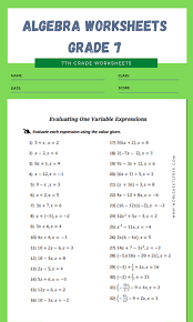 Simplifying expressions finding perimeter of quadrilaterals. Algebra Worksheets Grade 7 9 Worksheets Free