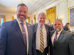 Yesterday, OPBA Director of Organization, George Sakellakis, was a guest at  the White House to witness President Biden sign the Social Security  Fairness Act (H.R. 82), the most significant legislative achievement of