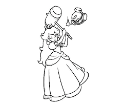 Peach colouring pages to print. Rosalina Coloring Pages To Print Novocom Top