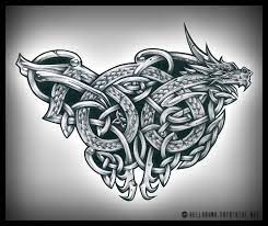 Dragon flight celtic tattoo design. Celtic Dragon Tattoos Designs Novocom Top