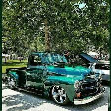 Image result for Dark Green 1955 Truck