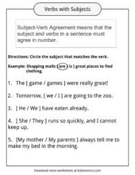 The indefinite pronouns anyone, everyone, someone, no one, nobody are. Subject Verb Agreement Worksheets Kidskonnect