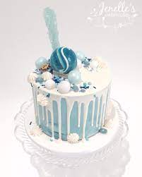 Jenelle Fitzpatrick On Instagram Pretty Little Blue Drip Cake For A Party Last Night Chocolate Mud Cake With An Assortme Drip Cakes Chocolate Mud Cake Cake