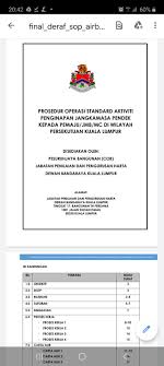 1001, jalan sultan ismail, 50250 kuala lumpur. Sahabat2 Kita Rujuk Sop Dbkl Pkjmb Mc Hulu Langat Facebook