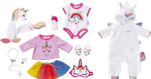 Exklusiv Baby Born Great Value Set Unicorn Baby Geboren Baby Kind Mode